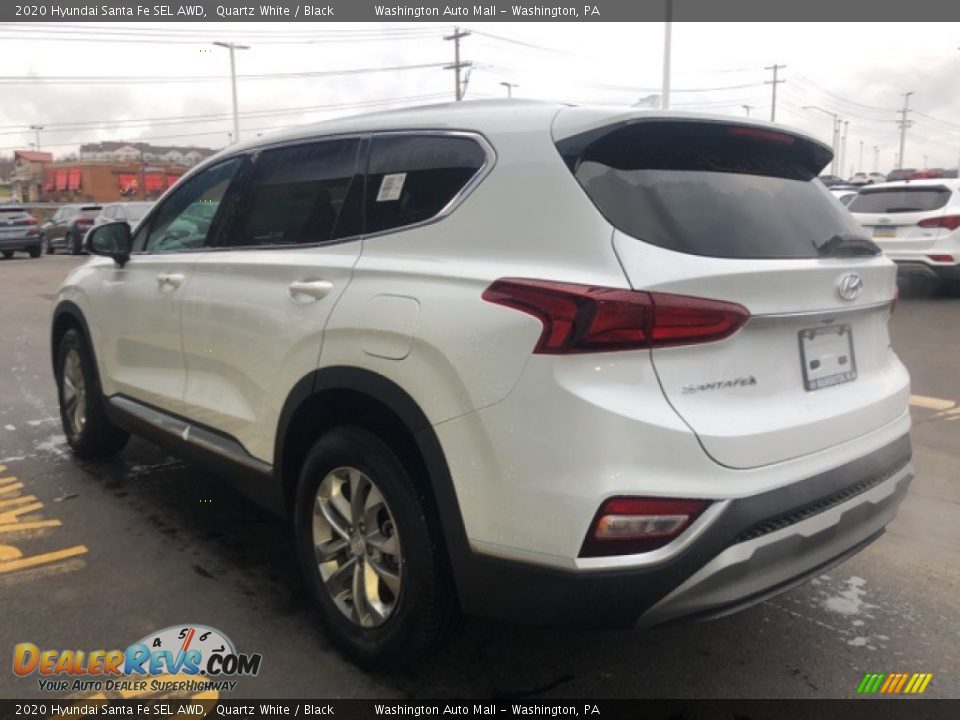 2020 Hyundai Santa Fe SEL AWD Quartz White / Black Photo #3