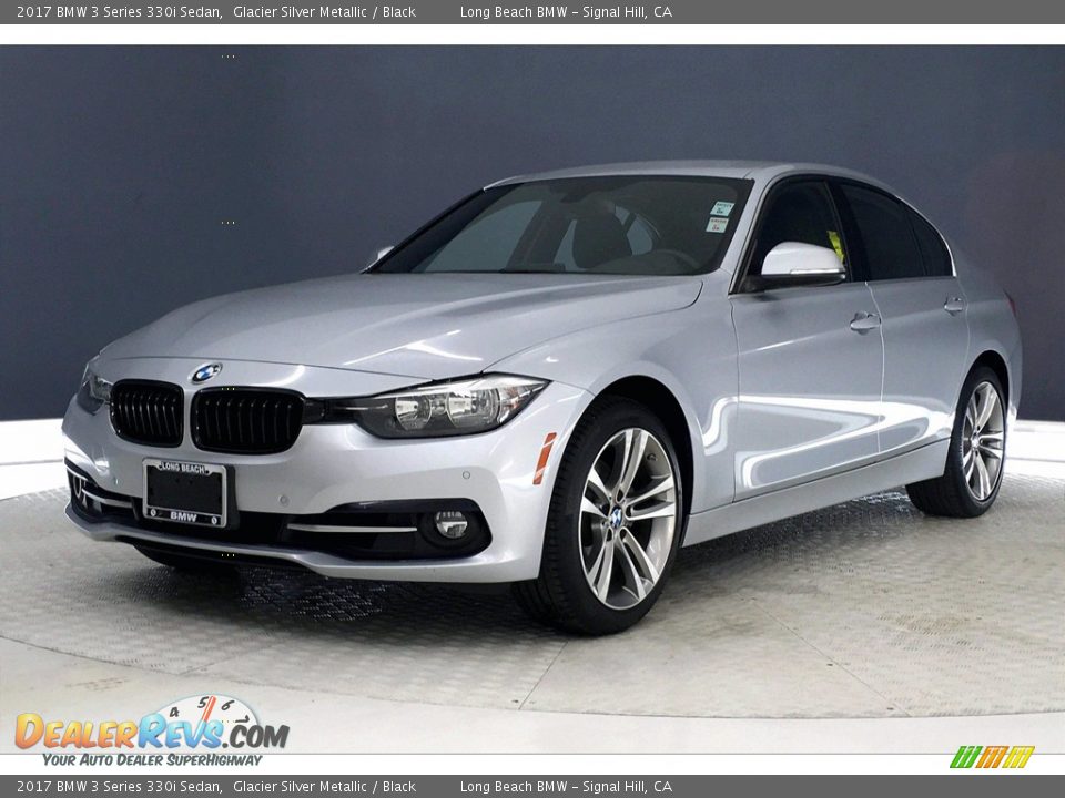 2017 BMW 3 Series 330i Sedan Glacier Silver Metallic / Black Photo #12