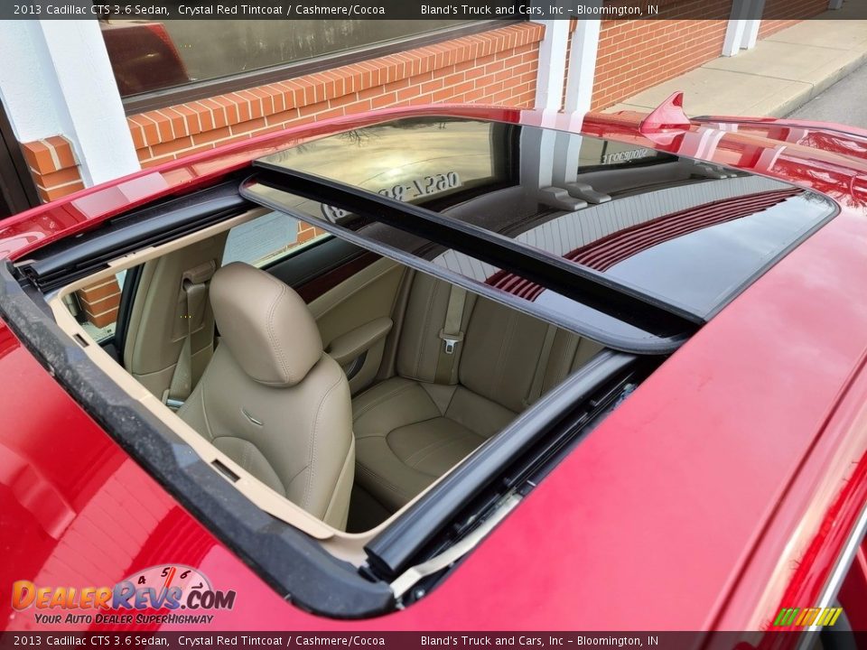 2013 Cadillac CTS 3.6 Sedan Crystal Red Tintcoat / Cashmere/Cocoa Photo #32