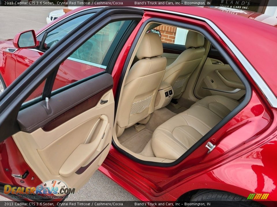 2013 Cadillac CTS 3.6 Sedan Crystal Red Tintcoat / Cashmere/Cocoa Photo #33