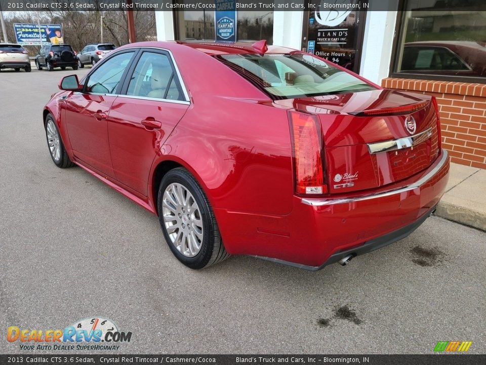 2013 Cadillac CTS 3.6 Sedan Crystal Red Tintcoat / Cashmere/Cocoa Photo #36