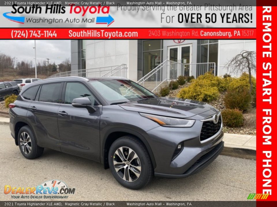 2021 Toyota Highlander XLE AWD Magnetic Gray Metallic / Black Photo #1