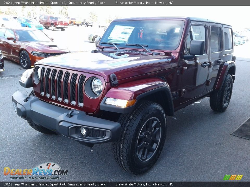 2021 Jeep Wrangler Unlimited Sport 4x4 Snazzberry Pearl / Black Photo #2