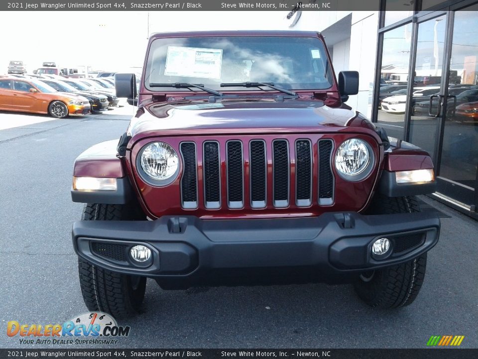 2021 Jeep Wrangler Unlimited Sport 4x4 Snazzberry Pearl / Black Photo #3