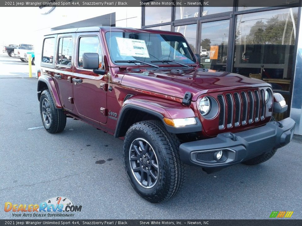 2021 Jeep Wrangler Unlimited Sport 4x4 Snazzberry Pearl / Black Photo #4