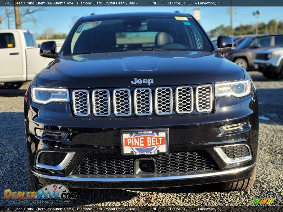 2021 Jeep Grand Cherokee Summit 4x4 Diamond Black Crystal Pearl / Black Photo #3