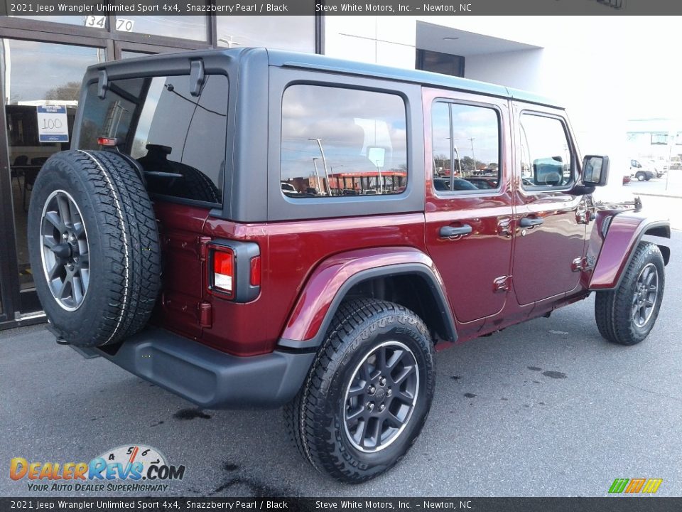 2021 Jeep Wrangler Unlimited Sport 4x4 Snazzberry Pearl / Black Photo #6