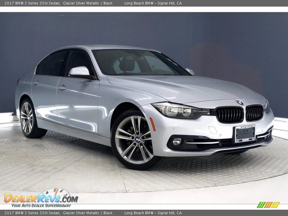 2017 BMW 3 Series 330i Sedan Glacier Silver Metallic / Black Photo #36