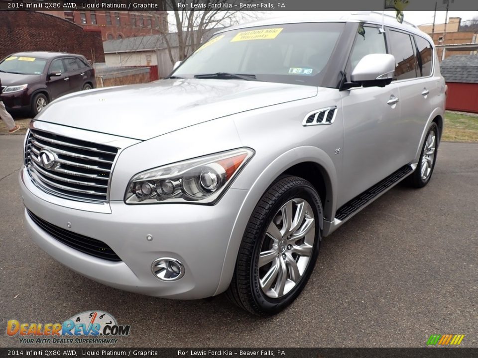Front 3/4 View of 2014 Infiniti QX80 AWD Photo #5