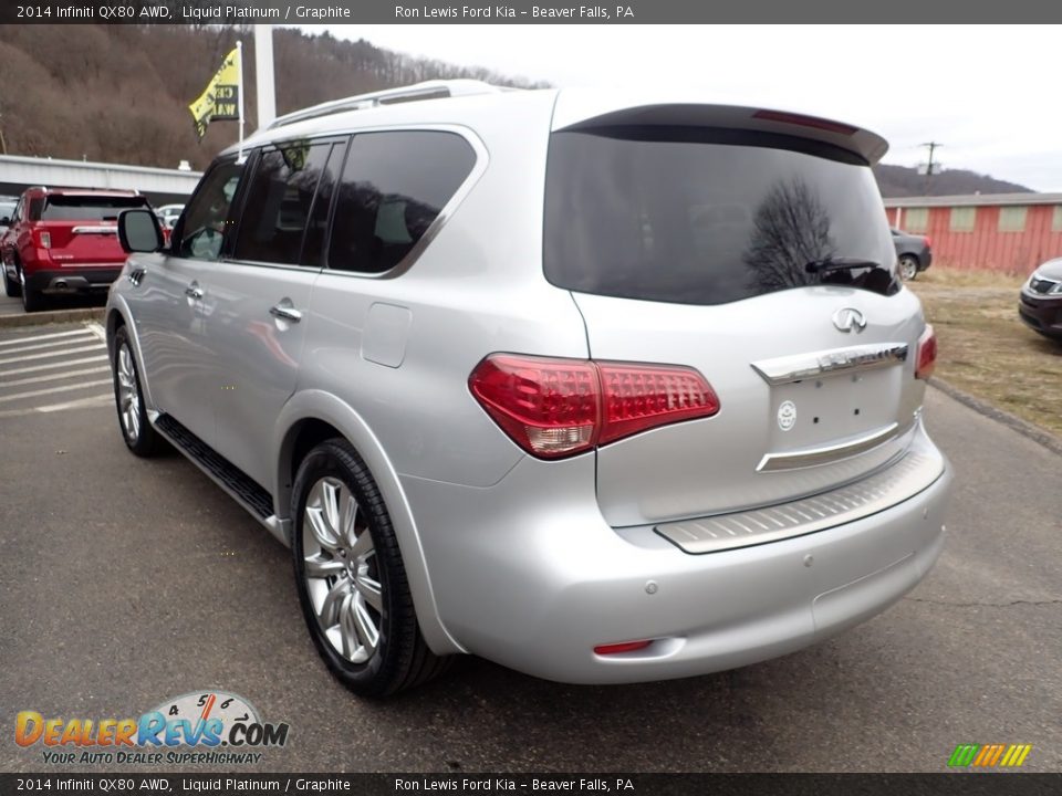 2014 Infiniti QX80 AWD Liquid Platinum / Graphite Photo #6