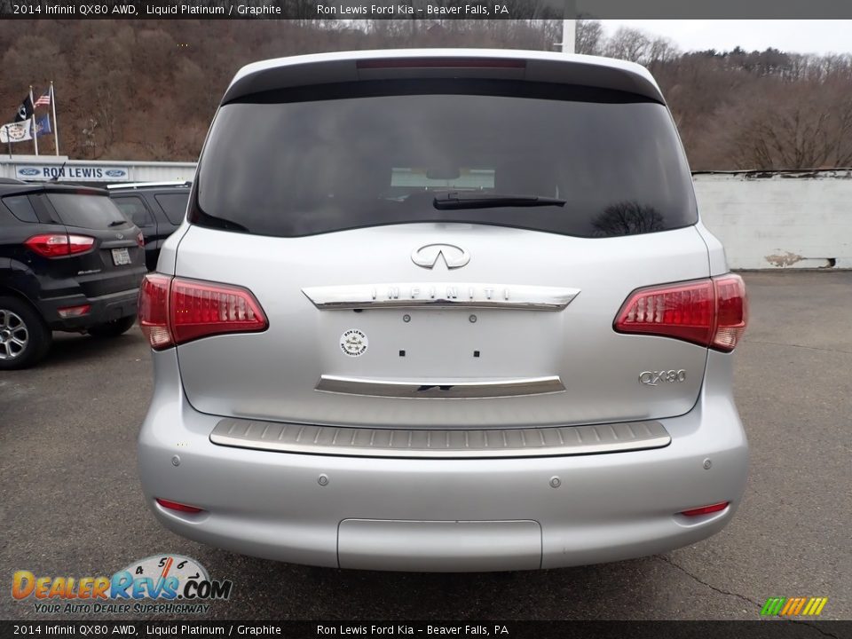 2014 Infiniti QX80 AWD Liquid Platinum / Graphite Photo #7