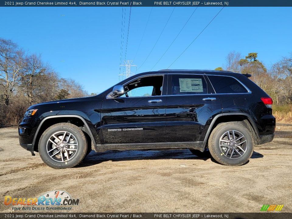 2021 Jeep Grand Cherokee Limited 4x4 Diamond Black Crystal Pearl / Black Photo #4