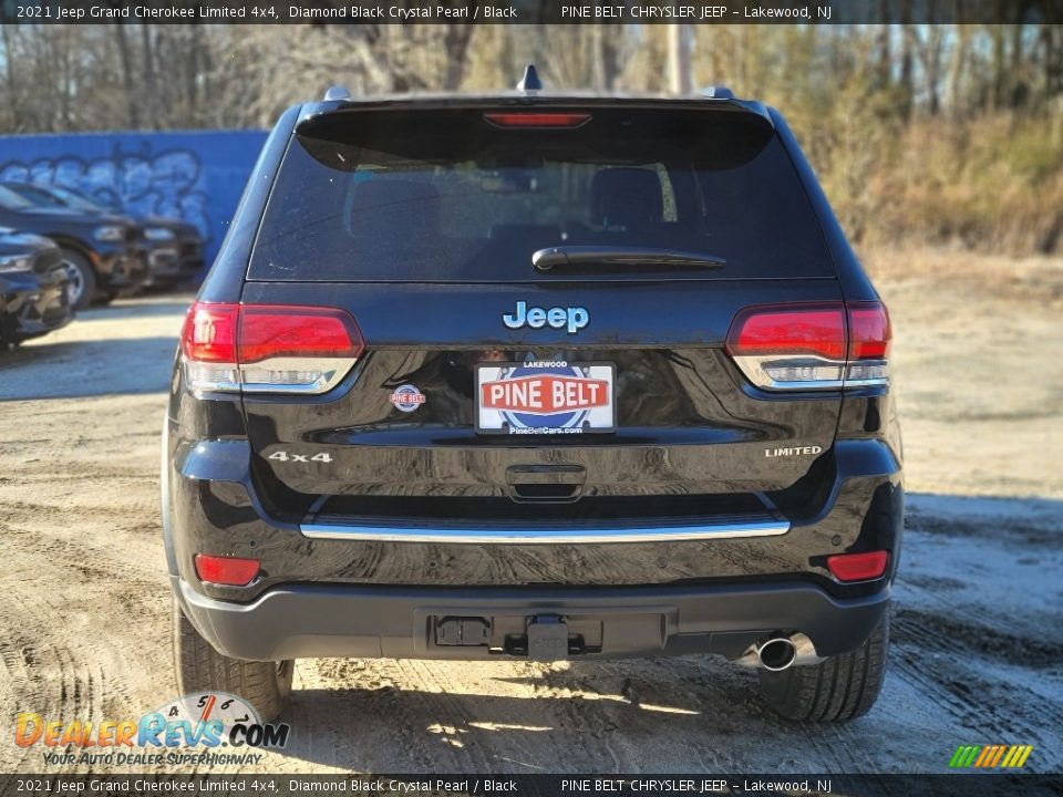 2021 Jeep Grand Cherokee Limited 4x4 Diamond Black Crystal Pearl / Black Photo #7