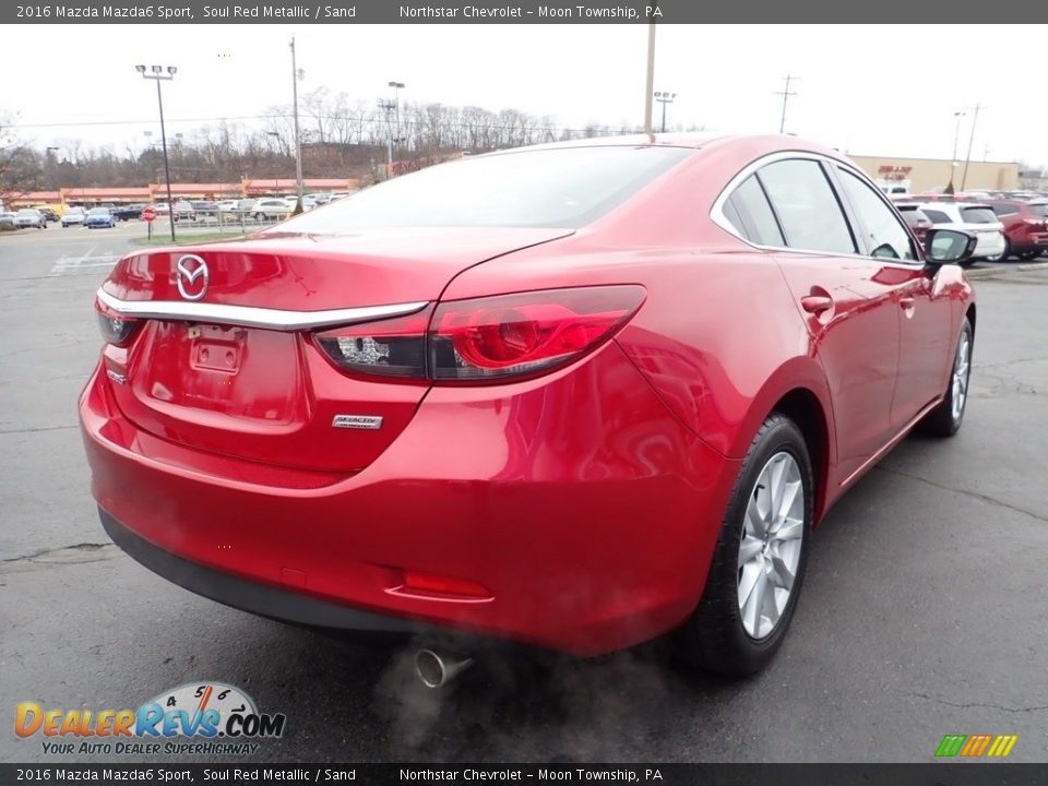 2016 Mazda Mazda6 Sport Soul Red Metallic / Sand Photo #7