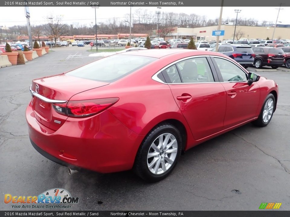 2016 Mazda Mazda6 Sport Soul Red Metallic / Sand Photo #8