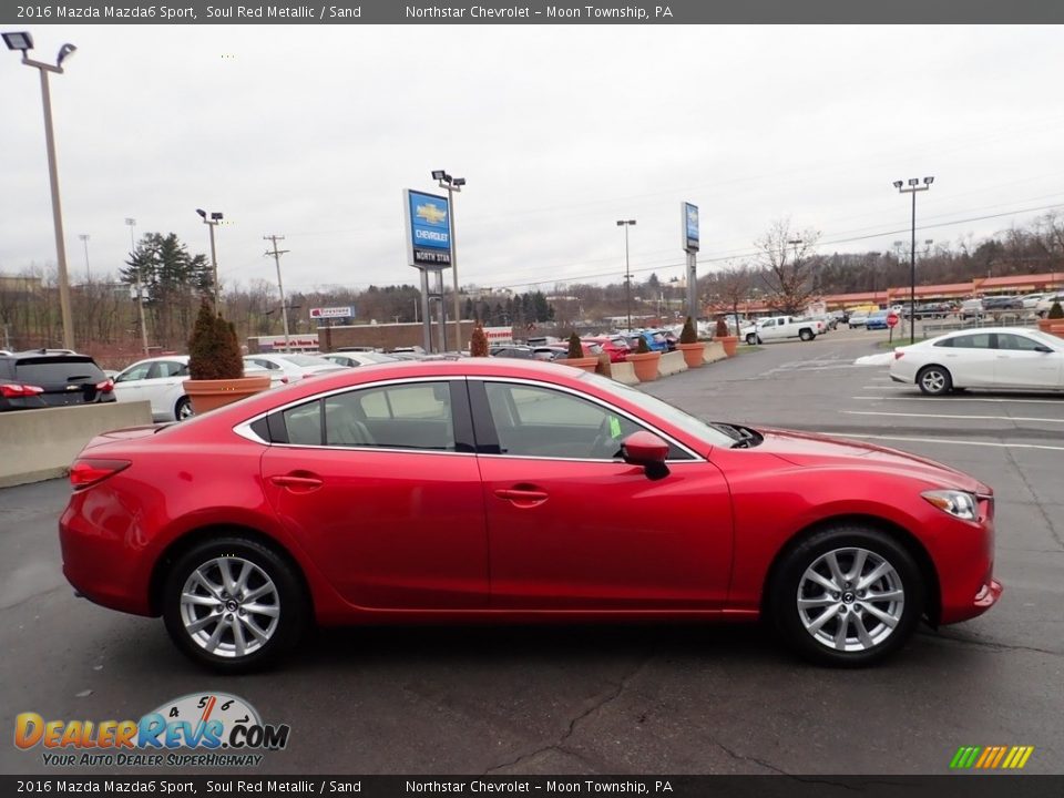 2016 Mazda Mazda6 Sport Soul Red Metallic / Sand Photo #9