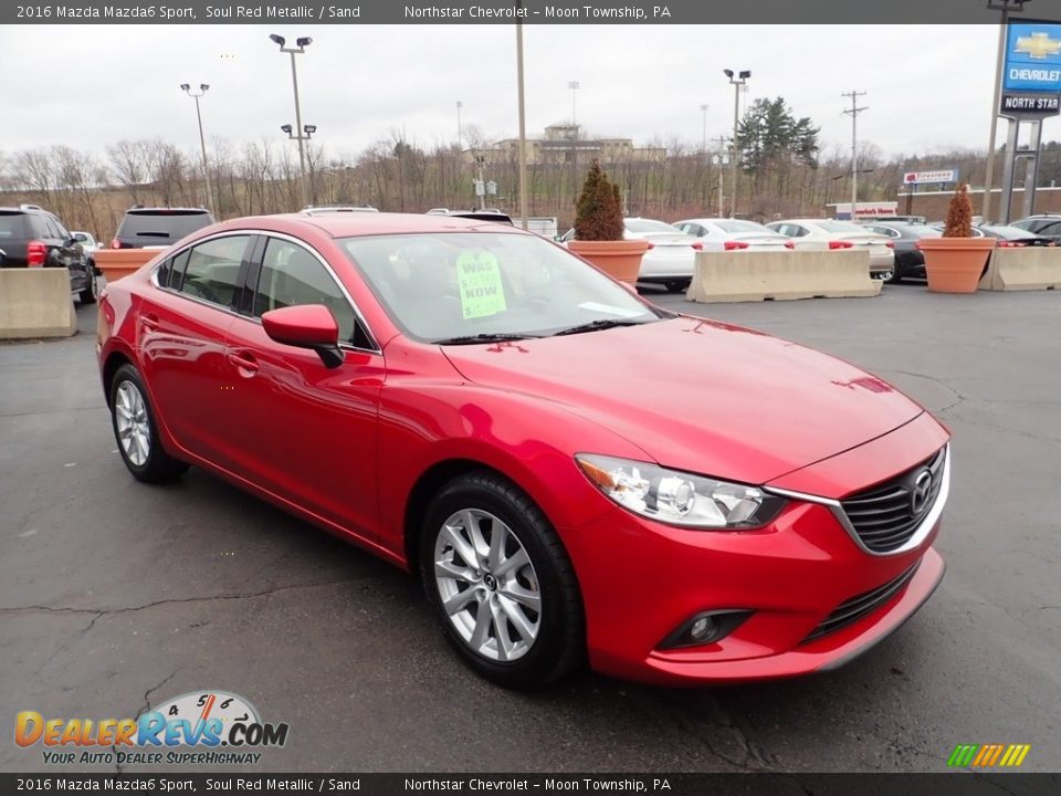 2016 Mazda Mazda6 Sport Soul Red Metallic / Sand Photo #10