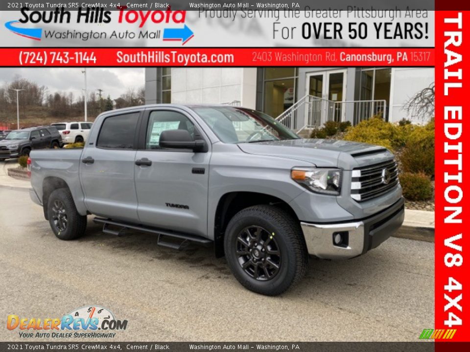 2021 Toyota Tundra SR5 CrewMax 4x4 Cement / Black Photo #1