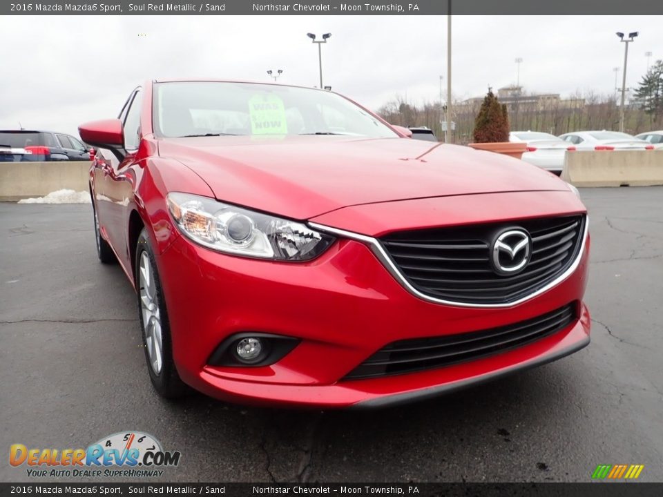 2016 Mazda Mazda6 Sport Soul Red Metallic / Sand Photo #11