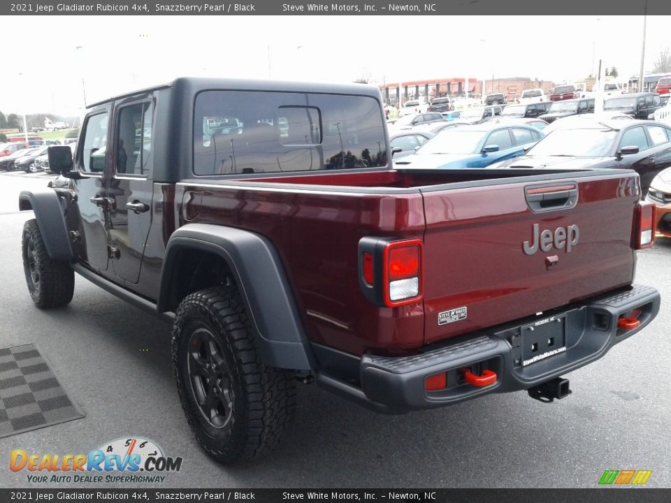 2021 Jeep Gladiator Rubicon 4x4 Snazzberry Pearl / Black Photo #6