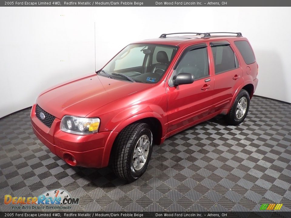 2005 Ford Escape Limited 4WD Redfire Metallic / Medium/Dark Pebble Beige Photo #10