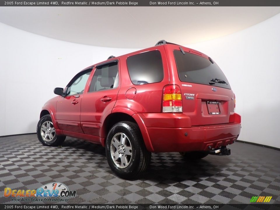 2005 Ford Escape Limited 4WD Redfire Metallic / Medium/Dark Pebble Beige Photo #12