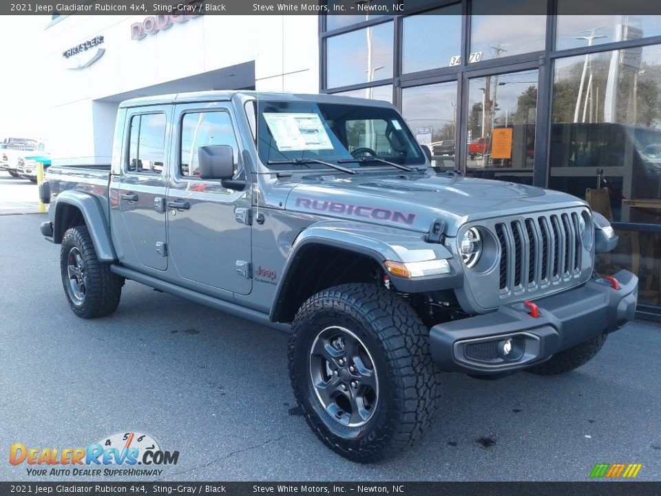 2021 Jeep Gladiator Rubicon 4x4 Sting-Gray / Black Photo #4