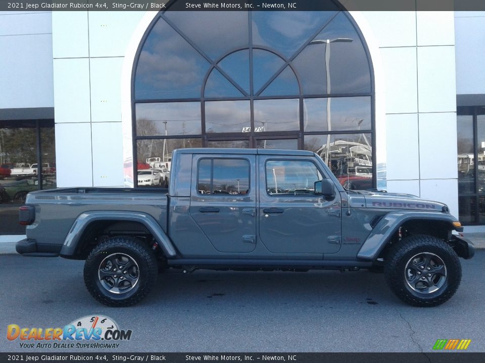 2021 Jeep Gladiator Rubicon 4x4 Sting-Gray / Black Photo #5