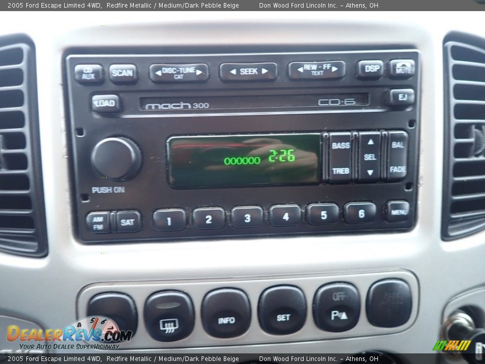 2005 Ford Escape Limited 4WD Redfire Metallic / Medium/Dark Pebble Beige Photo #28