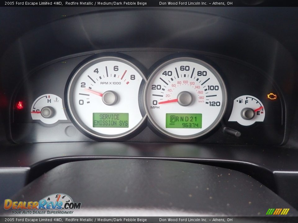 2005 Ford Escape Limited 4WD Redfire Metallic / Medium/Dark Pebble Beige Photo #30