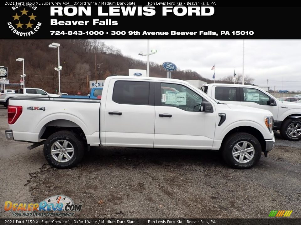 2021 Ford F150 XL SuperCrew 4x4 Oxford White / Medium Dark Slate Photo #1