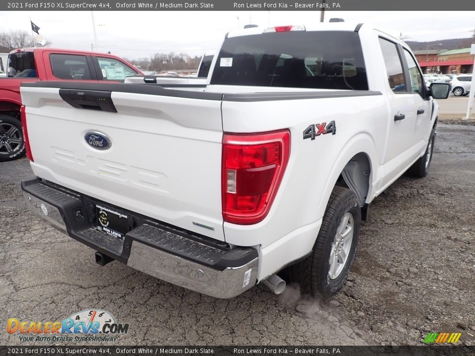 2021 Ford F150 XL SuperCrew 4x4 Oxford White / Medium Dark Slate Photo #2