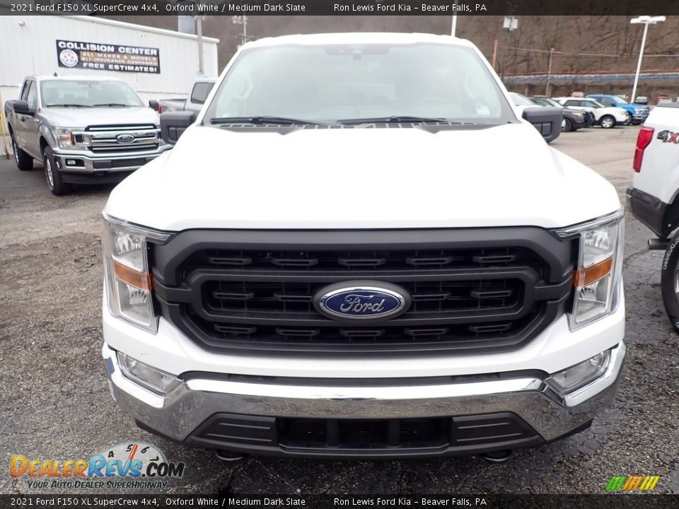 2021 Ford F150 XL SuperCrew 4x4 Oxford White / Medium Dark Slate Photo #4