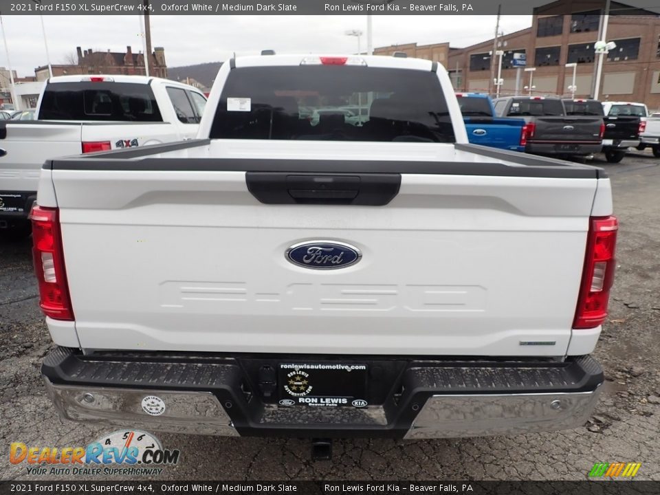 2021 Ford F150 XL SuperCrew 4x4 Oxford White / Medium Dark Slate Photo #7