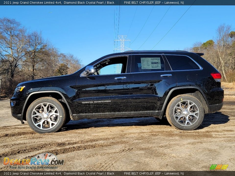 2021 Jeep Grand Cherokee Limited 4x4 Diamond Black Crystal Pearl / Black Photo #4