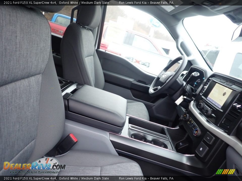 2021 Ford F150 XL SuperCrew 4x4 Oxford White / Medium Dark Slate Photo #10