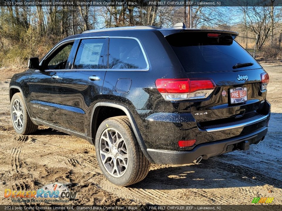 2021 Jeep Grand Cherokee Limited 4x4 Diamond Black Crystal Pearl / Black Photo #6