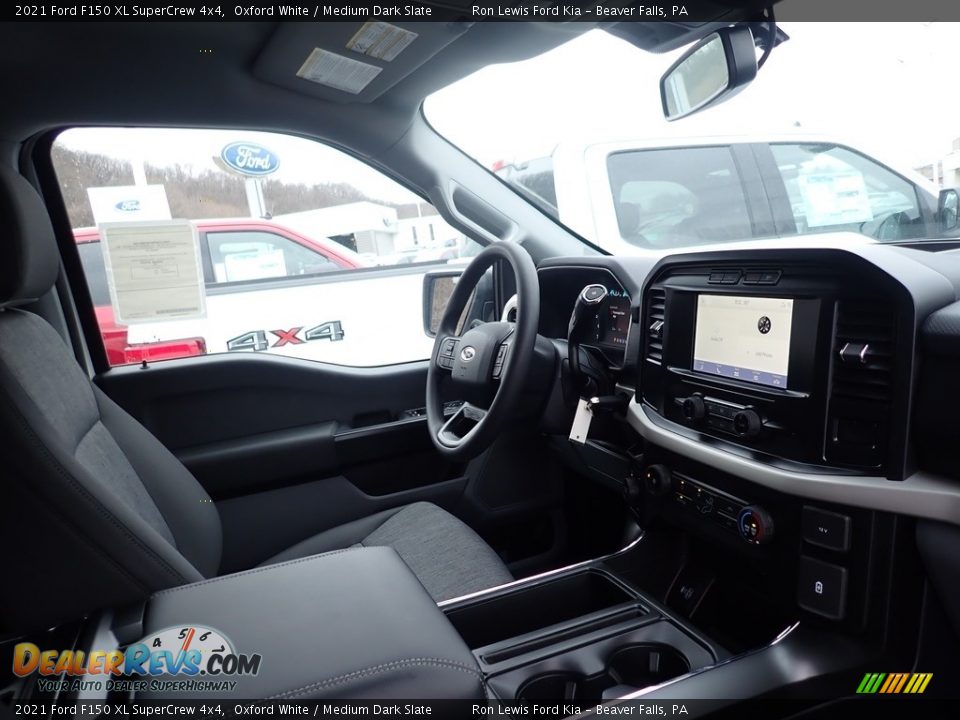 2021 Ford F150 XL SuperCrew 4x4 Oxford White / Medium Dark Slate Photo #11