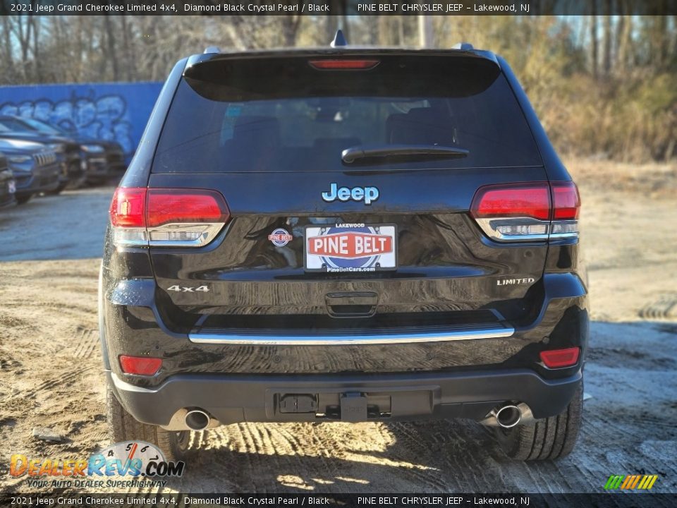 2021 Jeep Grand Cherokee Limited 4x4 Diamond Black Crystal Pearl / Black Photo #7