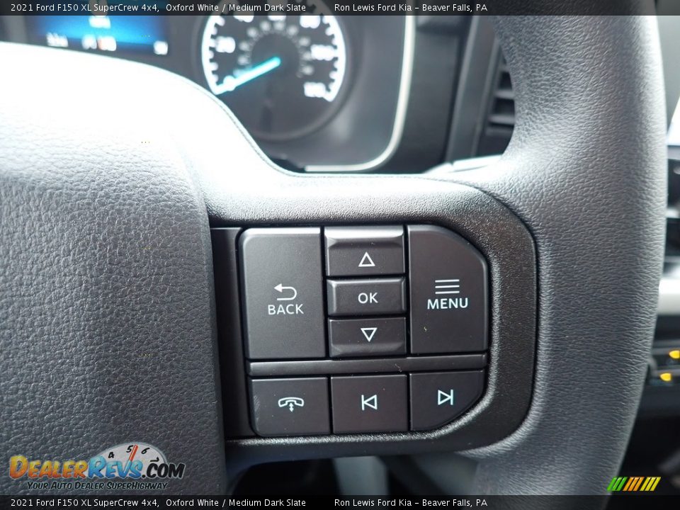 2021 Ford F150 XL SuperCrew 4x4 Oxford White / Medium Dark Slate Photo #17
