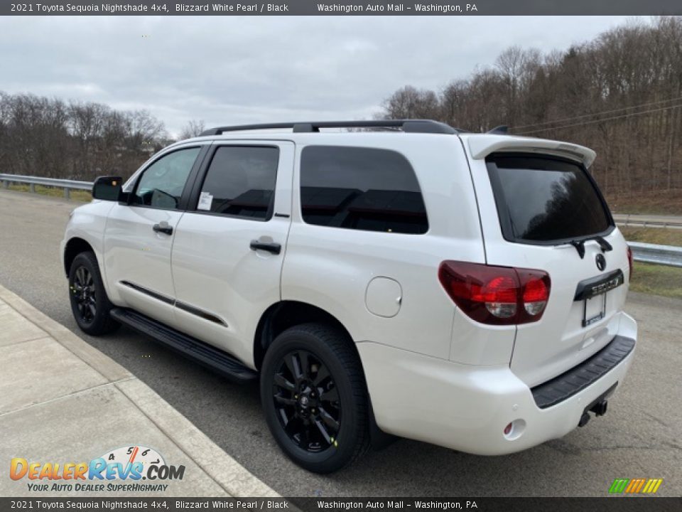 2021 Toyota Sequoia Nightshade 4x4 Blizzard White Pearl / Black Photo #2