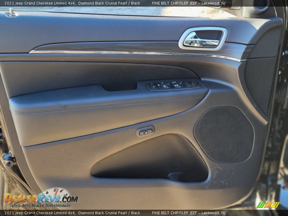 2021 Jeep Grand Cherokee Limited 4x4 Diamond Black Crystal Pearl / Black Photo #13