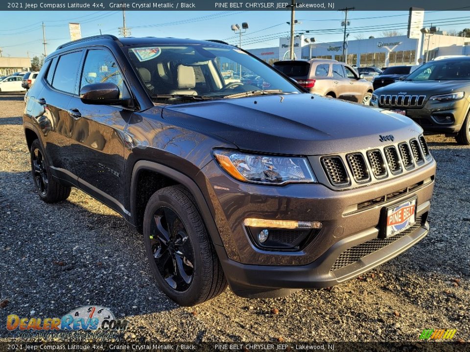 2021 Jeep Compass Latitude 4x4 Granite Crystal Metallic / Black Photo #1