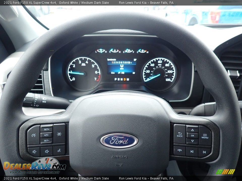 2021 Ford F150 XL SuperCrew 4x4 Oxford White / Medium Dark Slate Photo #20