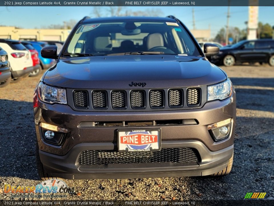 2021 Jeep Compass Latitude 4x4 Granite Crystal Metallic / Black Photo #3