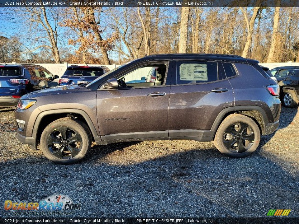 2021 Jeep Compass Latitude 4x4 Granite Crystal Metallic / Black Photo #4