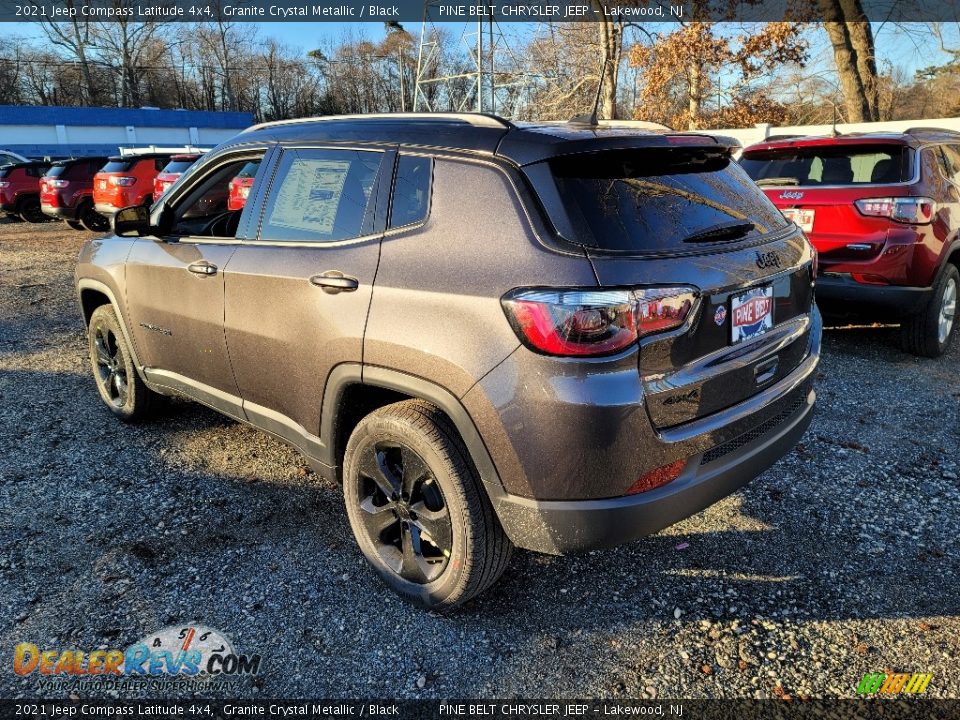 2021 Jeep Compass Latitude 4x4 Granite Crystal Metallic / Black Photo #6