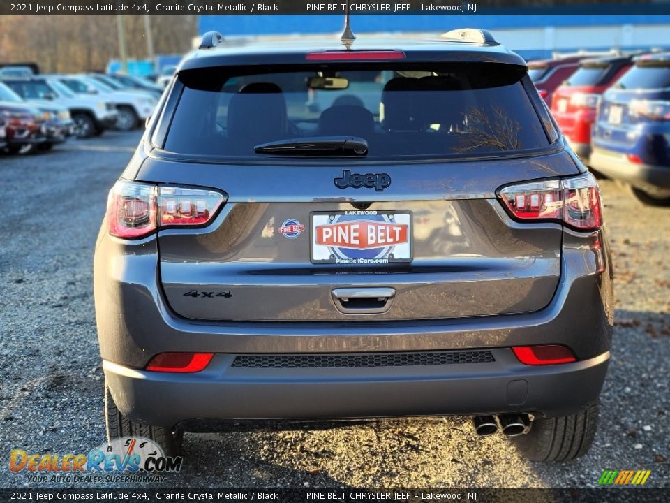 2021 Jeep Compass Latitude 4x4 Granite Crystal Metallic / Black Photo #7