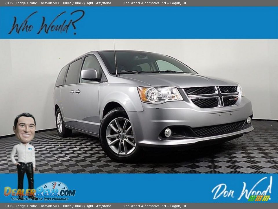 2019 Dodge Grand Caravan SXT Billet / Black/Light Graystone Photo #1