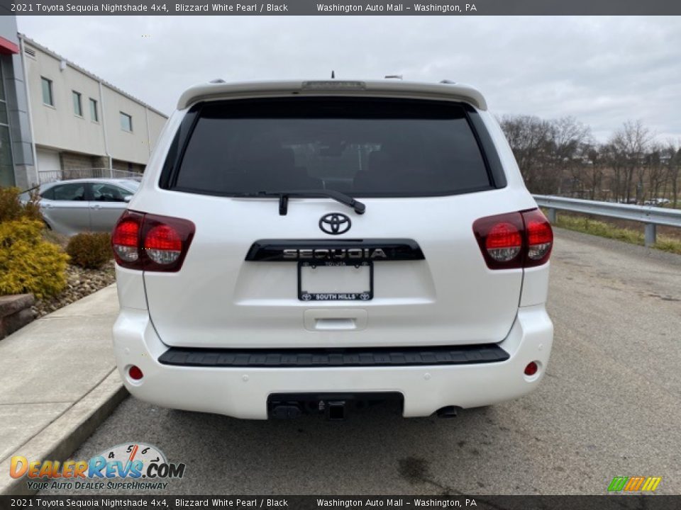 2021 Toyota Sequoia Nightshade 4x4 Blizzard White Pearl / Black Photo #15